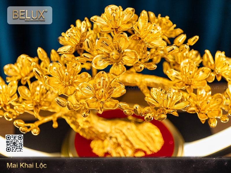 Mai khai lộc mạ vàng 24k&nbsp;